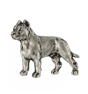 Cane Corso, Italian Cane Corso I  - Silver-plated dog brooch, elegant pin, jacket lapel decoration by Art-Dog brand