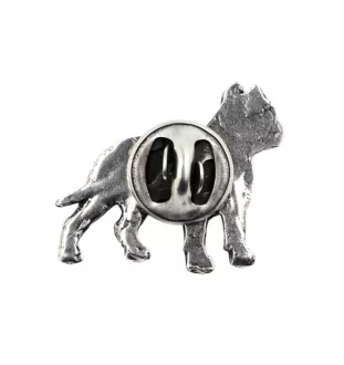 Cane Corso, Italian Cane Corso I  - Silver-plated dog brooch, elegant pin, jacket lapel decoration by Art-Dog brand