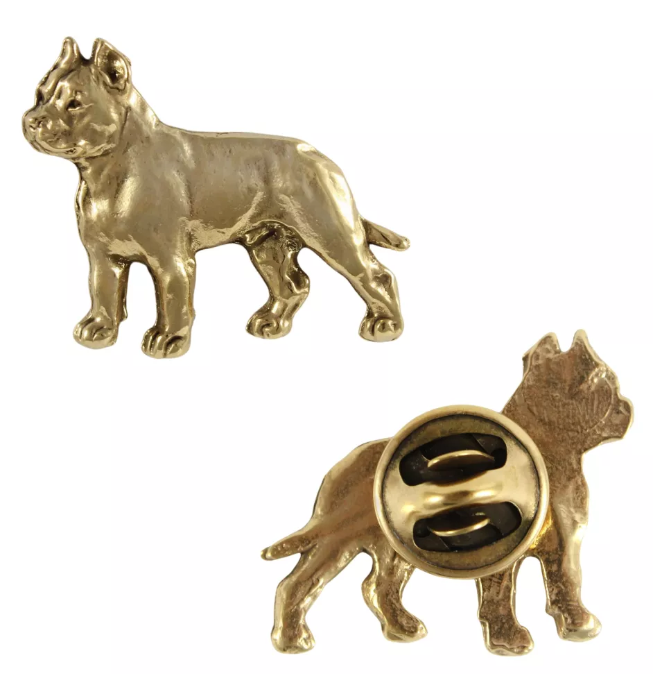 Cane Corso, Italian Cane Corso I - Dog brooch in decorative box, elegant gold-plated pin, Art-Dog brand jacket pin