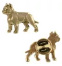 Cane Corso, Italienischer Corso-Hund, Cane di Macellaio I - Hundebrosche in dekorativer Box, elegante vergoldete Anstecknadel, Jackenbrosche der Marke Art-Dog