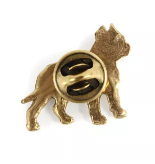 Cane Corso, Chien De Cour Italien I - Broche de chien dans une boîte décorative, épingle élégante en plaqué or, épingle de veste de la marque Art-Dog