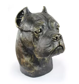 Cane Corso, Italienischer Corso-Hund, Cane di Macellaio - Urne für Hundeasche, Hundebüste, großer Hundekopf für den Garten von Art-Dog