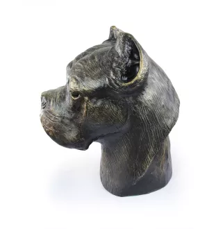 Cane Corso, Italienischer Corso-Hund, Cane di Macellaio - Urne für Hundeasche, Hundebüste, großer Hundekopf für den Garten von Art-Dog