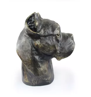 Cane Corso, Italienischer Corso-Hund, Cane di Macellaio - Urne für Hundeasche, Hundebüste, großer Hundekopf für den Garten von Art-Dog