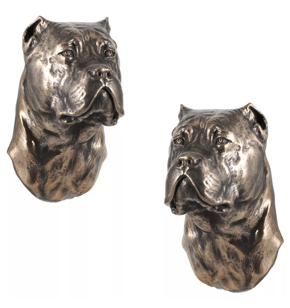 Cane Corso, Italienischer Corso-Hund, Cane di Macellaio - Hundestatue, hängende Büste, einzigartige Dekoration für Hundeliebhaber der Marke Art-Dog