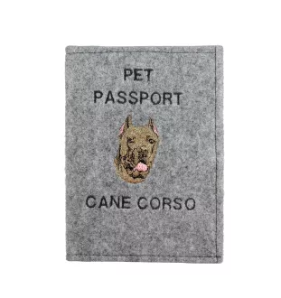 Cane Corso, Chien De Cour Italien - Porte passeport pour chien, porte document, cadeau pour le voyageur de la marque Art-Dog