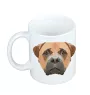Bullmastiff - Becher mit einem Bild und dem Schriftzug geometrischer Hund Art-Dog