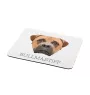 Bullmastiff - tapis de souris géométrique avec photo et inscription Art-Dog