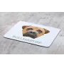 Bullmastiff - geometric mouse pad with a picture and text by Art-Dog