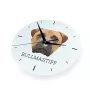 Bullmastiff - horloge murale géométrique avec photo et logo de la marque Art-Dog