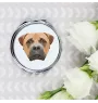 Bullmastiff - mirror with a geometric design and the brand name Art-Dog
