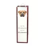 Bullmastiff - geometrische Box mit einem Bild und Schriftzug für Wein der Marke Art-Dog