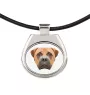 Bullmastiff - collier avec une photo et un motif géométrique de la marque Art-Dog