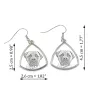 Bullmastiff - Hund Ohrringe, hängende Ohrringe mit Bild, personalisierter Schmuck mit dem Aufdruck der Marke Art-Dog