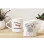 Bullmastiff - cup with a dog, adorable cup with a heart-shaped handle, universal gift from the Art-Dog brand