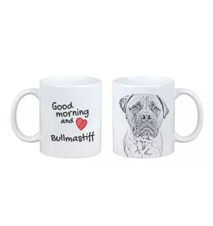 Bullmastiff kubek z psem good morning Art-Dog
