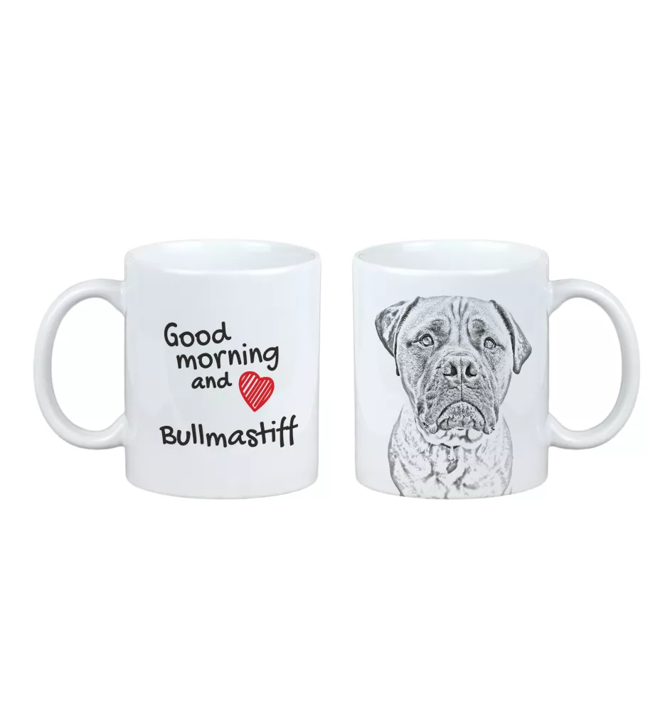 Bullmastiff - cup with a dog, cup with a photo, personalized gift from the Art-Dog brand