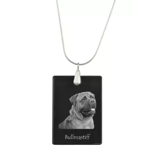 Bullmastiff - Pendentif en cristal avec chien, collier en argent avec photo, pendentif personnalisé par la marque Art-Dog