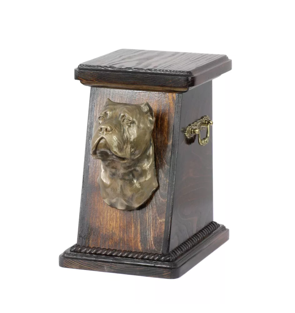 Cane Corso, Italian Cane Corso - urn for dog ashes, elegant urn with a statue, commemorative urn with a bust of a dog by Art-Dog brand