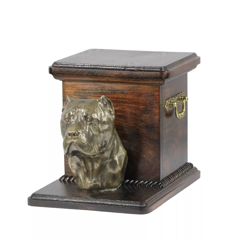 Cane Corso urna wykonana z drewna z psem Art-Dog
