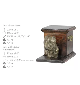 Cane Corso, Chien De Cour Italien - urne pour les cendres d'un chien avec une statuette, une urne élégante pour chien, une urne exceptionnelle avec un buste de chien de la marque Art-Dog