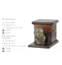 Cane Corso, Italian Cane Corso - urn for dog ashes with a statuette, elegant urn for a dog, unique urn with a bust of a dog by Art-Dog brand