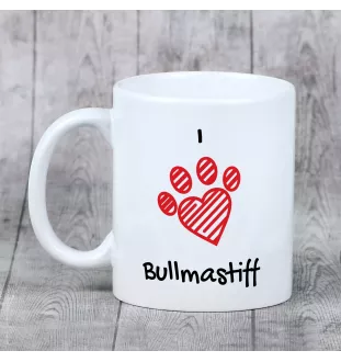 Bullmastiff - cup with a dog, cute cup with graphics, a gift with your photo from the Art-Dog brand