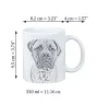Bullmastiff - cup with a dog, cheerful cup for a dog lover, personalized gift from the Art-Dog brand