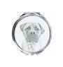 Bullmastiff - miroir de poche avec chien, miroir personnalisé pour sac à main, miroir compact avec impression de la marque Art-Dog
