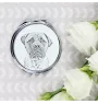 Bullmastiff - Pocket mirror with a dog, personalized mirror for a purse, compact mirror with Art-Dog brand print.