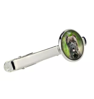 Cane Corso, Italienischer Corso-Hund, Cane di Macellaio - Krawattennadel in der Box, stilvolle Krawatte, personalisierter Schmuck der Marke Art-Dog