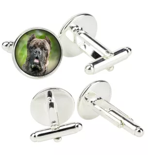 Cane Corso, Italienischer Corso-Hund, Cane di Macellaio - Manschettenknöpfe in einer Schachtel, handgefertigter Schmuck, Produkt der Marke Art-Dog
