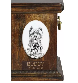 Cane Corso, Chien De Cour Italien - une plaque commémorative avec une photo de chien, une plaque funéraire avec une impression, une plaque ovale personnalisée de la marque Art-Dog
