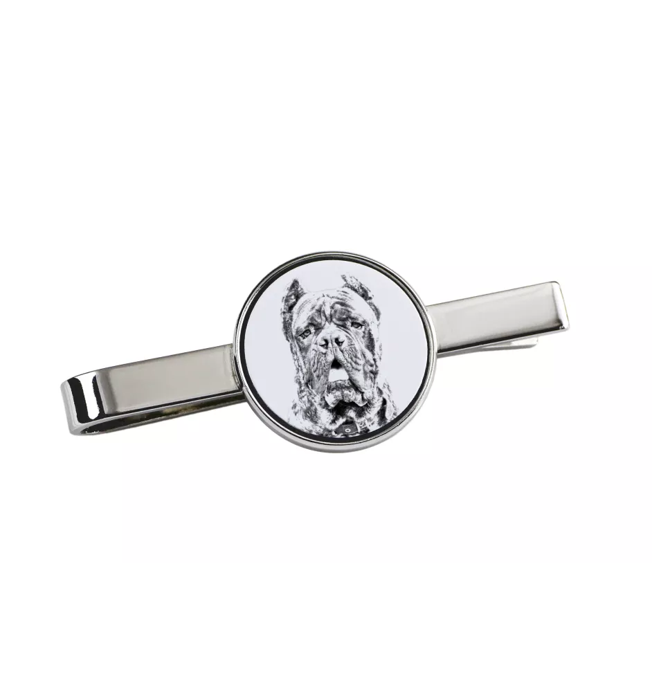 Cane Corso, Italienischer Corso-Hund, Cane di Macellaio - Krawattenklammer mit Hund, personalisierter Krawattenclip, einzigartiges Geschenk für Männer von der Marke Art-Dog