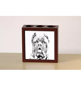 Cane Corso, Italian Cane Corso - pen holder with a dog, desk organizer with a print, personalized desk decoration from the Art-Dog brand.