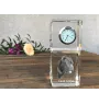 Cane Corso, Italian Cane Corso - crystal clock with a photo, a photo of a dog in crystal, personalized desk clock by Art-Dog brand