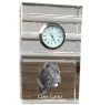 Cane Corso, Italian Cane Corso - glass clock with a photo, photo of a dog in crystal, personalized standing office clock by Art-Dog brand