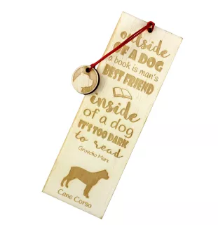 Cane Corso, Italienischer Corso-Hund, Cane di Macellaio - Lesezeichen mit Hund, personalisiertes Lesezeichen, Geschenk für Bücherwurm von der Marke Art-Dog