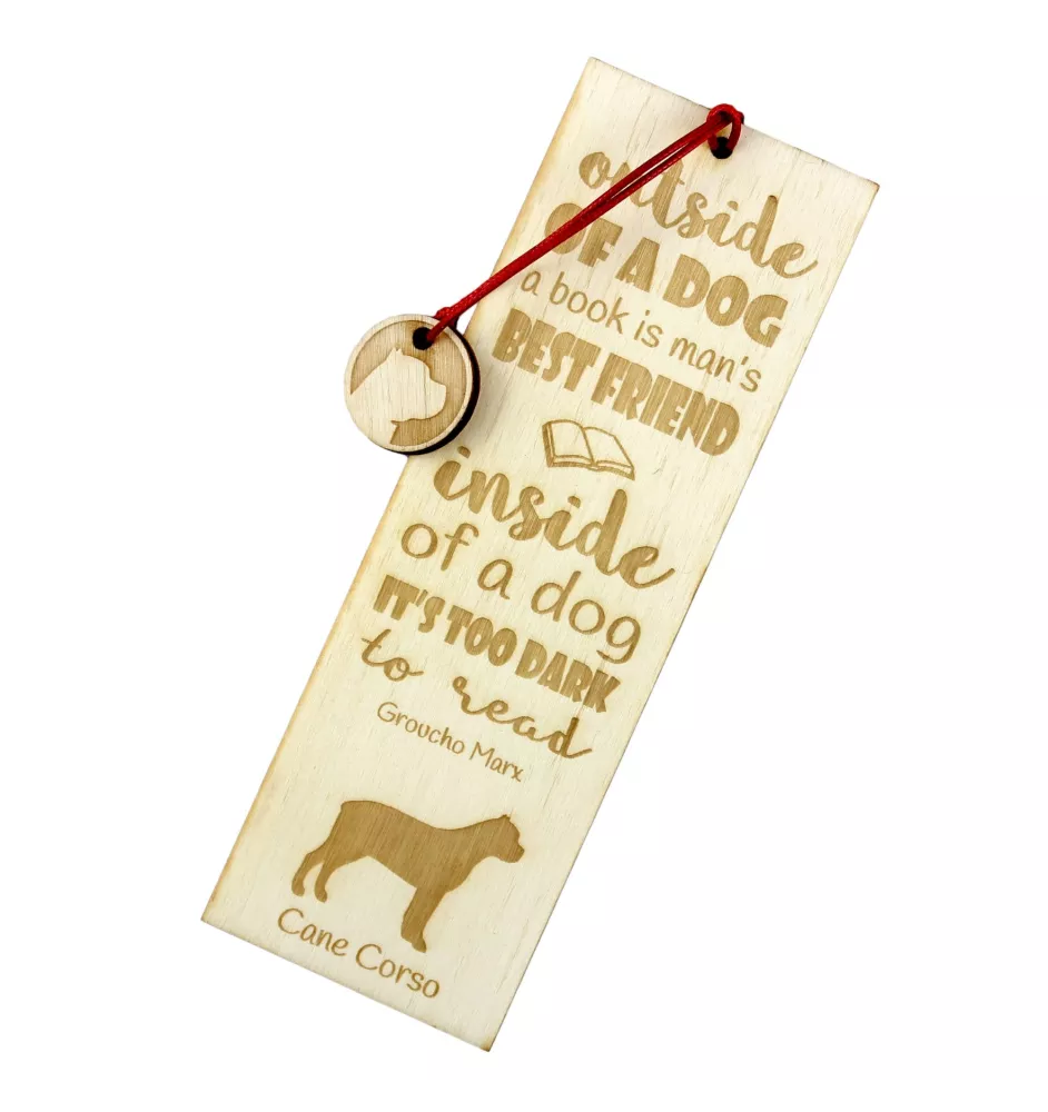 Cane Corso, Italienischer Corso-Hund, Cane di Macellaio - Lesezeichen mit Hund, personalisiertes Lesezeichen, Geschenk für Bücherwurm von der Marke Art-Dog