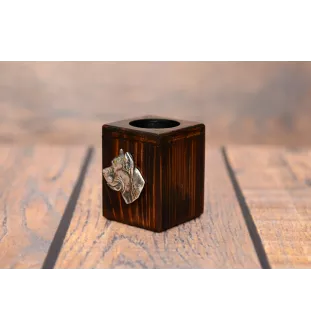 Cane Corso, Italian Cane Corso - wooden candle holder with a dog, a unique souvenir after losing a dog, a handicraft from the Art-Dog brand