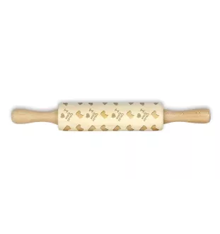 Cane Corso, Italienischer Corso-Hund, Cane di Macellaio - kleiner Nudelholz mit Hundemuster, Nudelholz für Kinder, Verzierung von Keramikton von Art-Dog.