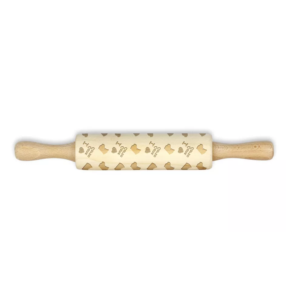 Cane Corso, Italian Cane Corso - small rolling pin with a dog pattern, a rolling pin for children's dough, decorating ceramic clay by Art-Dog brand