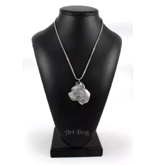 Cane Corso, Italienischer Corso-Hund, Cane di Macellaio - Halskette mit Hund, Hundeanhänger an einer silbernen Kette, einzigartiger Schmuck der Marke Art-Dog