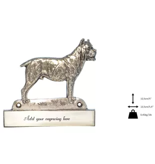 Cane Corso, Chien De Cour Italien - plaque d'adresse avec chien, plaque de nom en laiton, plaque de porte personnalisée avec le nom de la marque Art-Dog