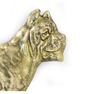 Cane Corso, Chien De Cour Italien - une plaque de porte avec un chien, une plaque de bienvenue en laiton, une enseigne exceptionnelle avec l'inscription Welcome de la marque Art-Dog