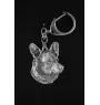 Cardigan Welsh Corgi - Porte-clés argenté avec chien, décoration de sac à main, pendentif de sac à dos par la marque Art-Dog