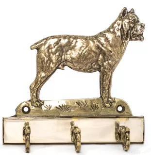 Cane Corso, Chien De Cour Italien - porte-clés avec chien, support en laiton pour accessoires pour chiens, élégante décoration pour le couloir de la marque Art-Dog