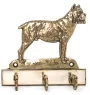 Cane Corso, Italian Cane Corso - key holder with a dog, brass handle for dog accessories, an elegant decoration for the hallway from the Art-Dog brand.