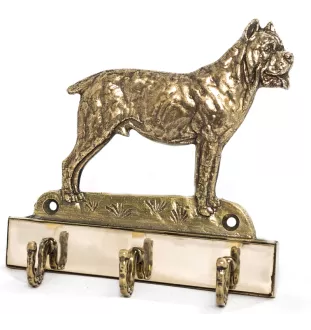 Cane Corso, Chien De Cour Italien - porte-clés avec chien, support en laiton pour accessoires pour chiens, élégante décoration pour le couloir de la marque Art-Dog