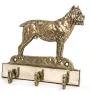 Cane Corso, Italian Cane Corso - key holder with a dog, brass handle for dog accessories, an elegant decoration for the hallway from the Art-Dog brand.